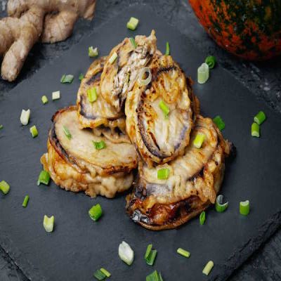 Melanzane ripiene di maiale con pastella all’uovo (3 pezzi)